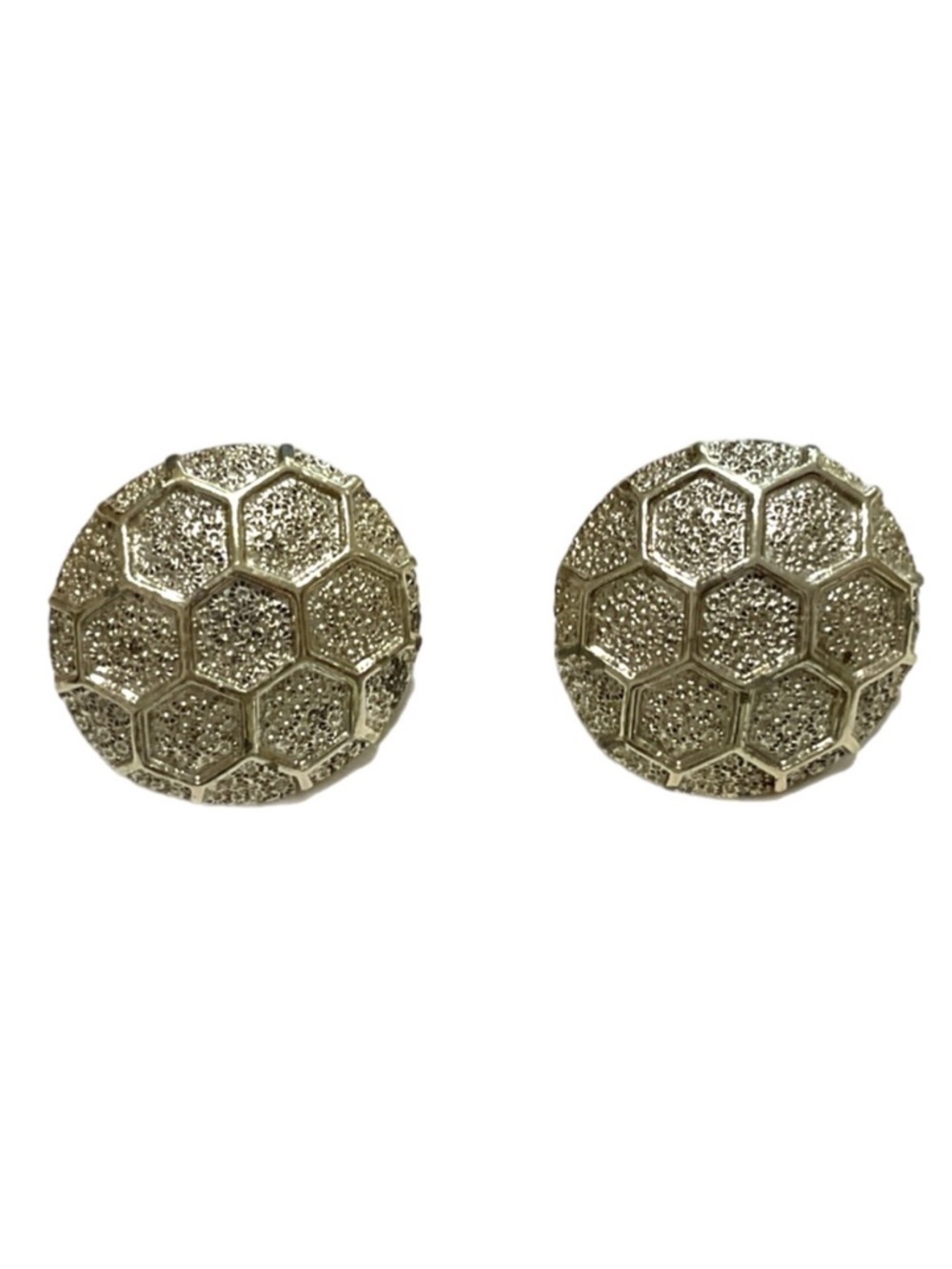 Earrings - Vintage Coro Silver
Button Clips - Honeycomb Design